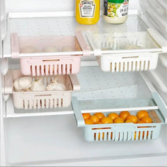 Flexible & Expandable Fridge Storage Basket - 1Pc