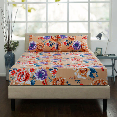 Print Microfiber Fitted Bedsheet Set