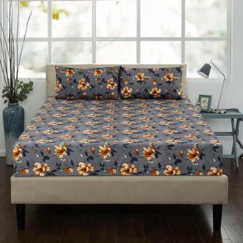 Print Microfiber Fitted Bedsheet Set