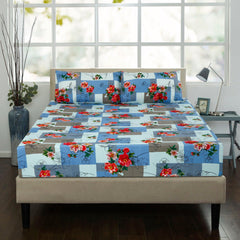 Print Microfiber Fitted Bedsheet Set