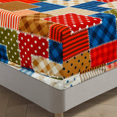 Print Microfiber Fitted Bedsheet Set