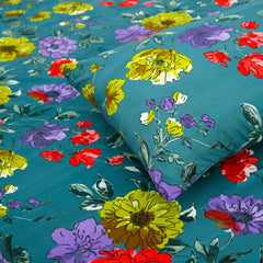 Print Microfiber Fitted Bedsheet Set