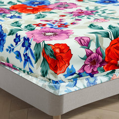 Print Microfiber Fitted Bedsheet Set