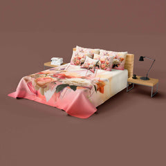 Luxurious 4Pc Digital Printed Bedsheet Set