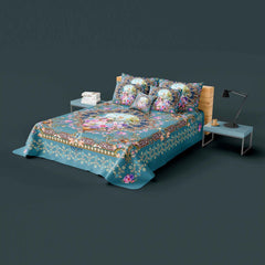 Luxurious 4Pc Digital Printed Bedsheet Set