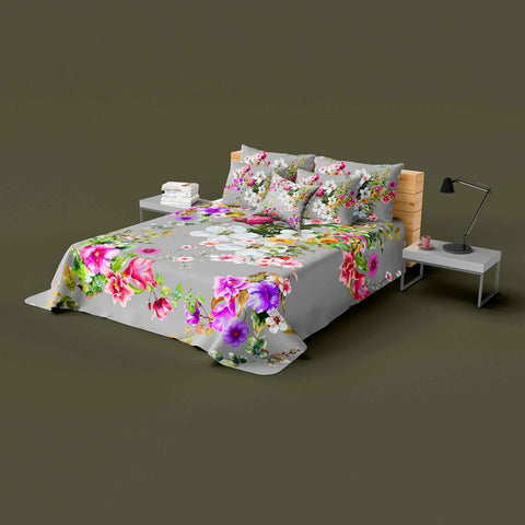 Luxurious 4Pc Digital Printed Bedsheet Set