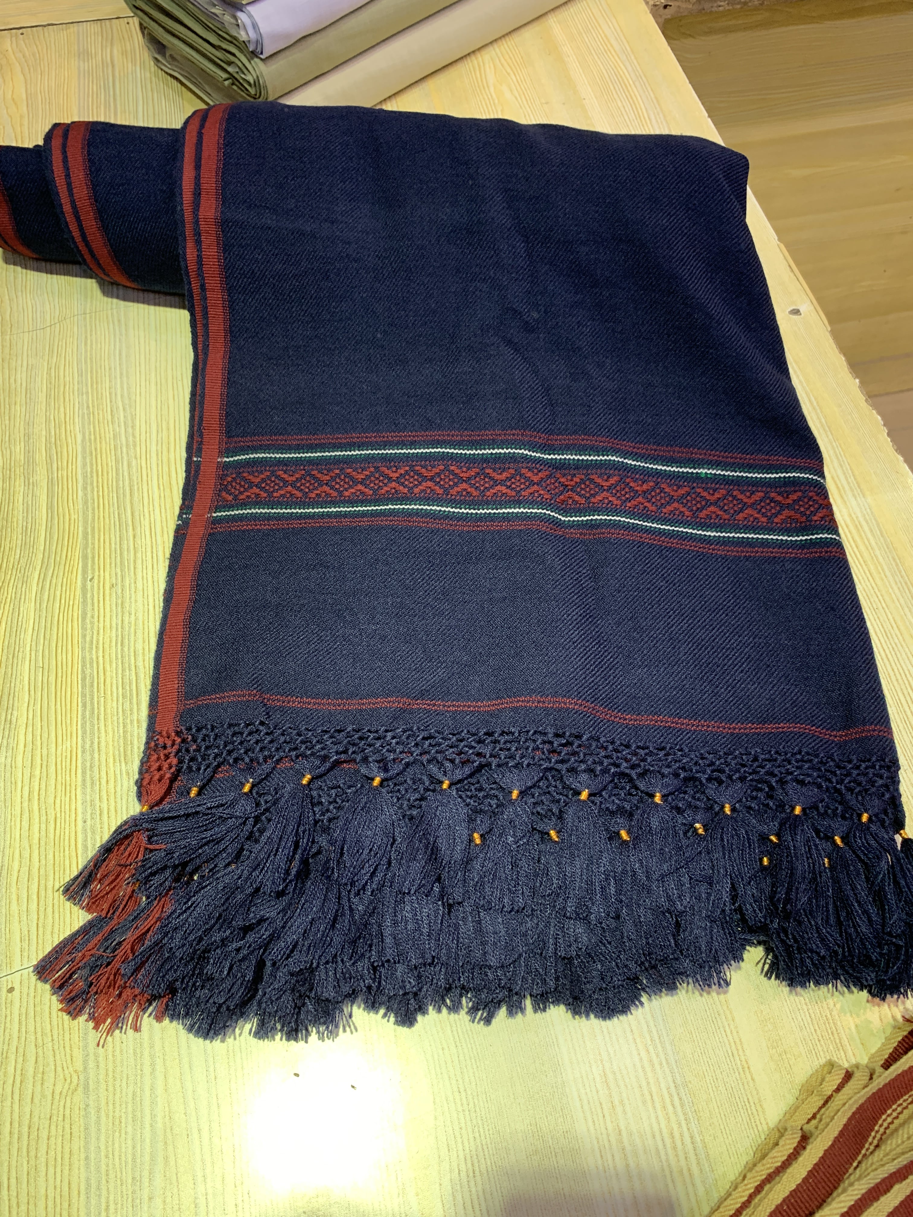 100% Handmade Pashmina Shawl For Men