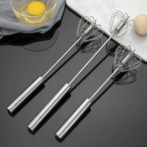 Stainless Steel Rotary Whisk Semi-Automatic Mixer The AnS Store