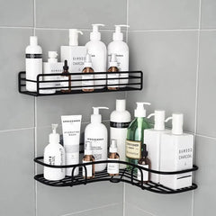 Multipurpose Wall Mount Corner Shelf Metal Storage Rack