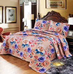 6Pc Ultrasonic Quilted Bedspread Set