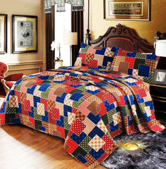 6Pc Ultrasonic Quilted Bedspread Set